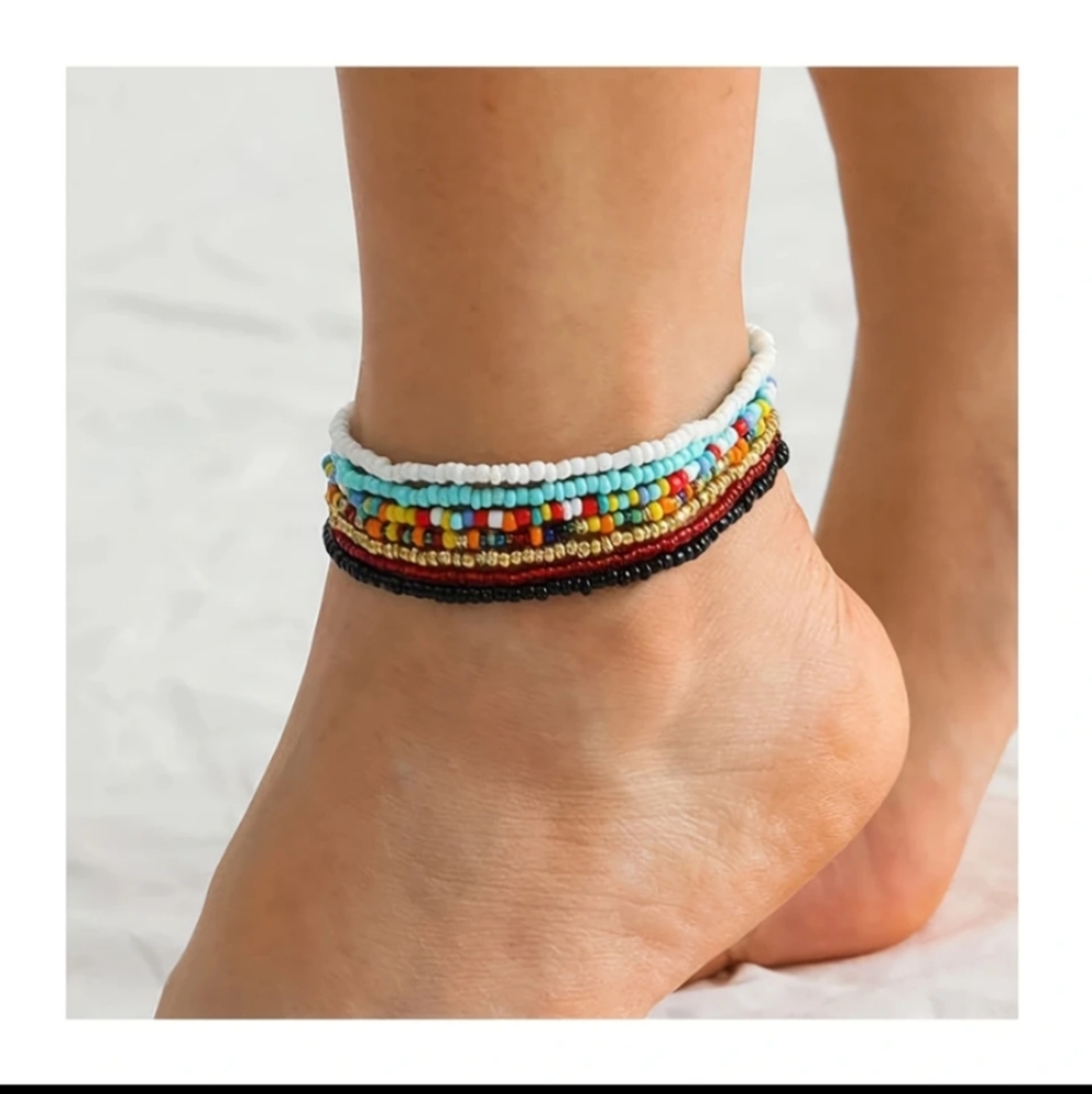 7 anklets ♥️🩵💛🤍 - Picture 2 of 7
